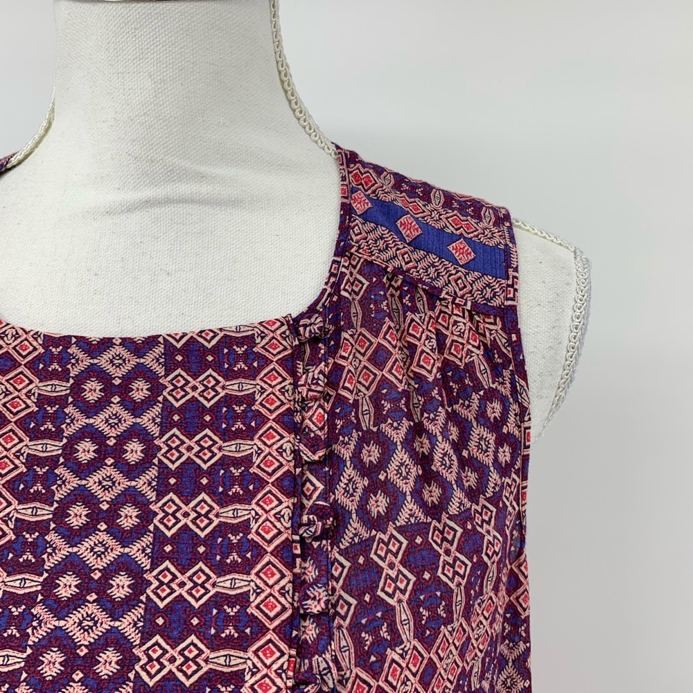 Bcbg Maxazria Yulissa Mosaic-Print Dress Shift XS - Picture 5 of 8